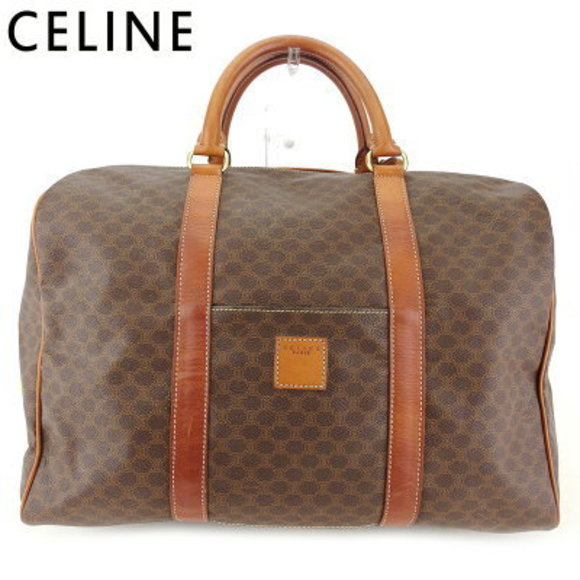 Celine Boston bag travel macadam brown beige leather - Picture 1 of 6